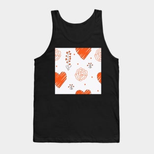 Elegance Seamless pattern with flowers Tank Top